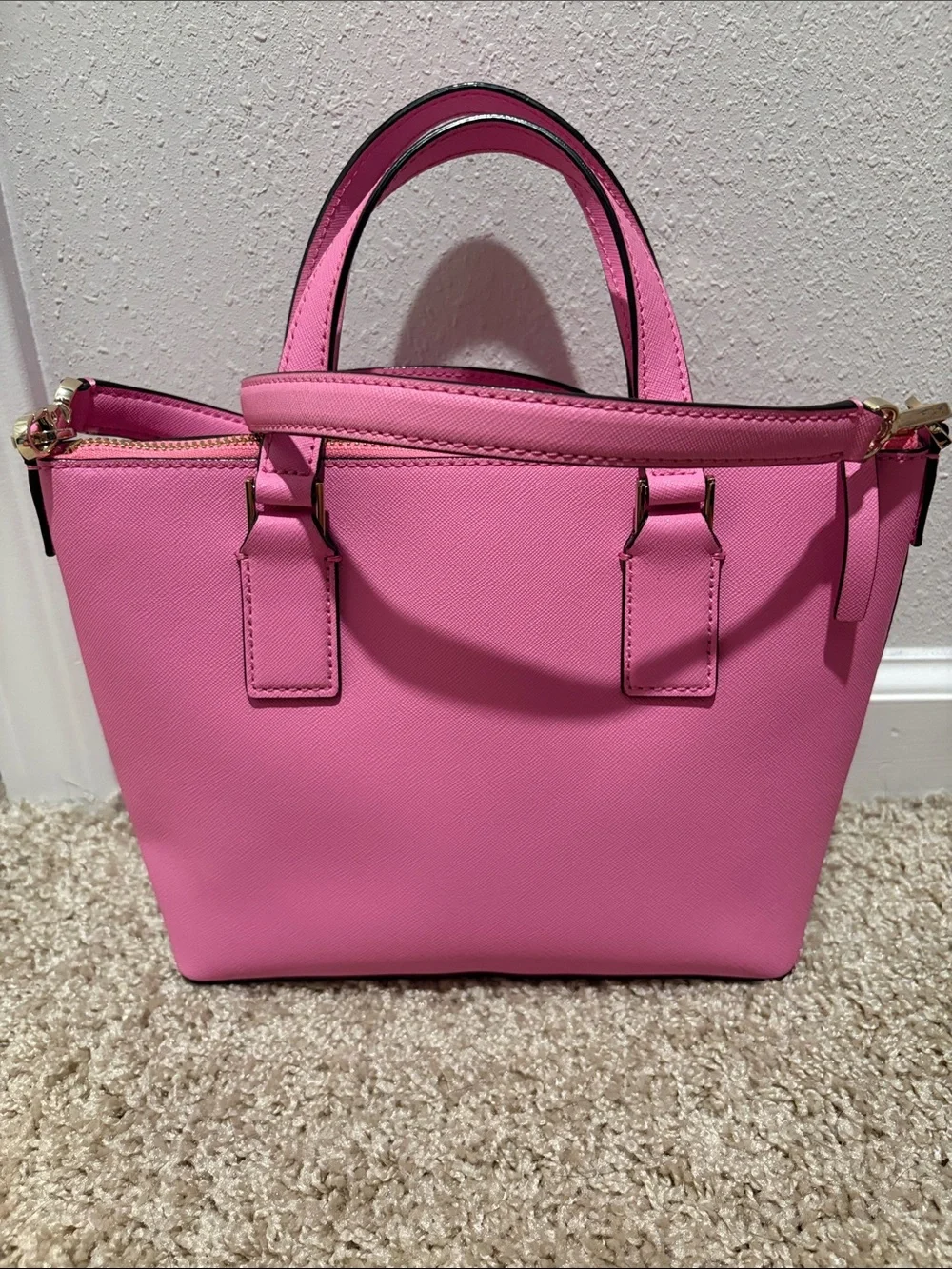 kate spade Pink Saffiano Leather Satchel